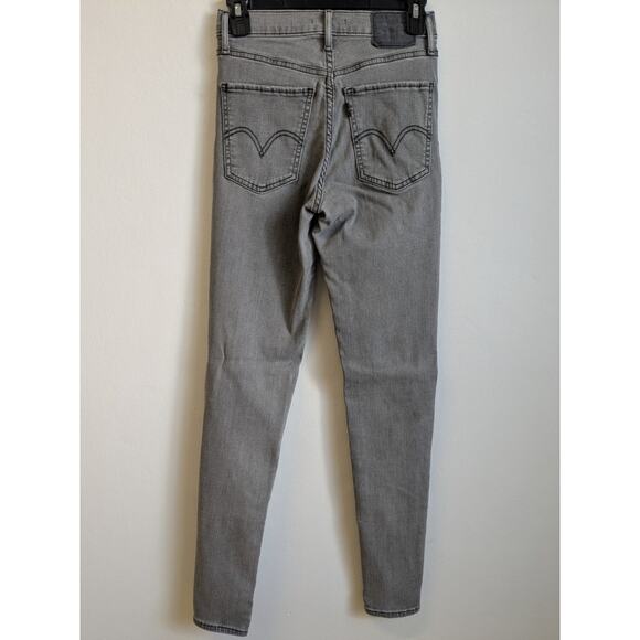 Levi’s Women's Mile High Super Skinny Jeans Strech Gray Wash Size 26 - Picture 6 of 16